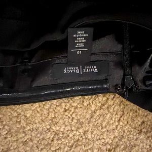 WHBM Black Strapless Formal Dress Size 10